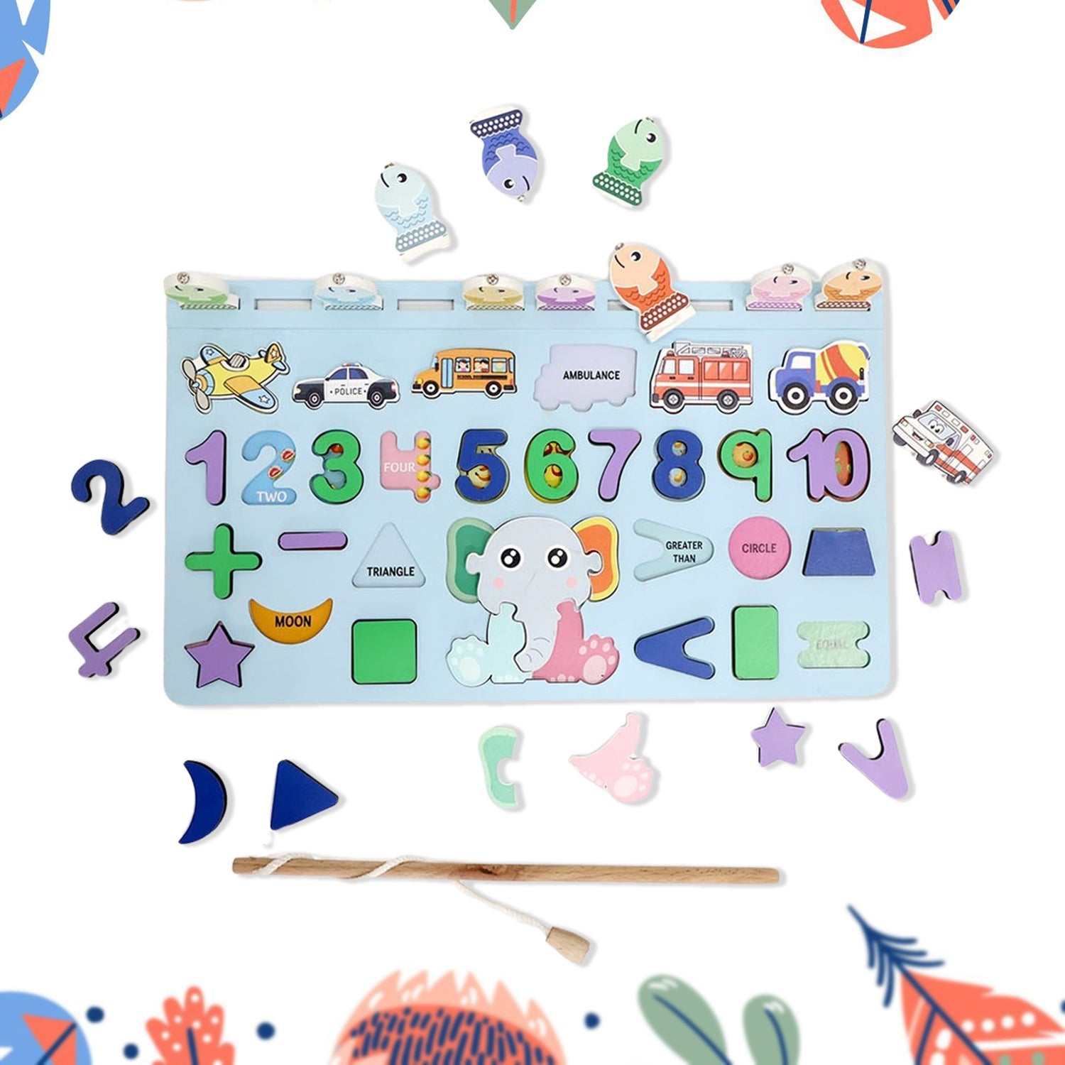 Wooden Math Magnetix Wooden Math Magnetix